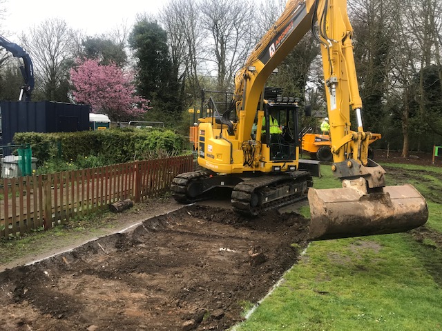 Excavation works begin
